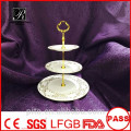 P&T ceramics factory,high quality cake stands, wedding cake stands, golden pattern plates